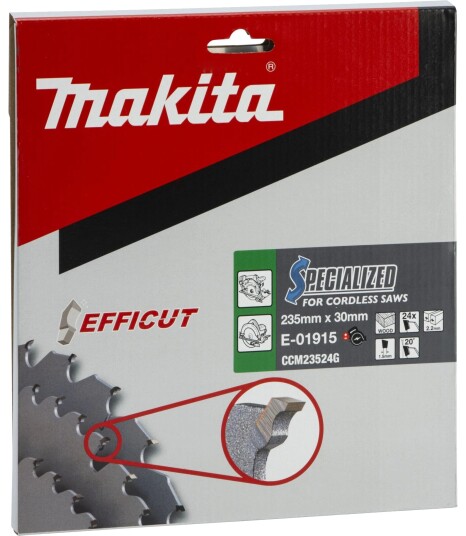 Makita E-01965 Sirkelsagblad - 235 mm, 24T
