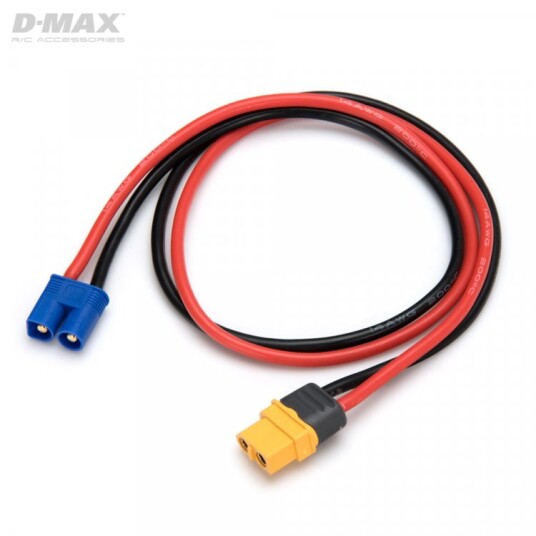 DynoMAX B9663 Charging Lead EC3 Male to XT60 14AWG 500mm