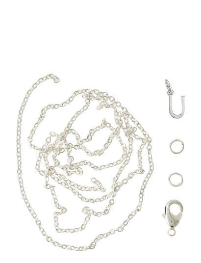 Me & My Box Letter U Sp With O-Ring, Chain And Clasp - Silver - ONE SIZE Me & My Box Letter U Sp With O-Ring, Chain And Clasp - Silver - ONE SIZE