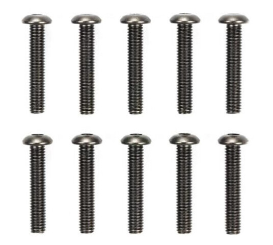 Tamiya 51632 3x16mm Steel Hex Head Screws 10stk.