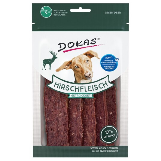 Dokas Hjortekjøtt Tørket 60 G Dokas Hjortekjøtt Tørket 60 G