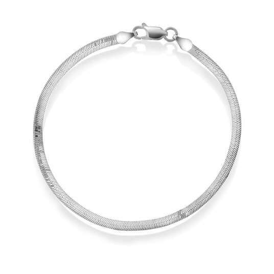 Slange armbånd i sølv, 19 cm Slange armbånd i sølv, 19 cm