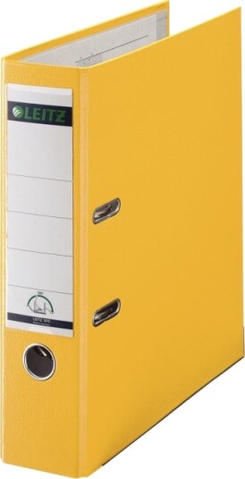 Leitz 180°   Hevarmbuefil   Bokryggbredde: 80 Mm   For A4 210 X 297 Mm   Kapasitet: 600 Ark   Gul