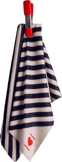 Enkel Studio Booztxhjerteforeningen Square Printed Scarf - Cream - 0 Enkel Studio Booztxhjerteforeningen Square Printed Scarf - Cream - 0