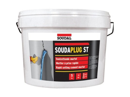 Soudaplug Lynmørtel 1Kg. Hurtigthærdende Cement For Øjeblikkelig Lukning Af Utætheder I Beton Og Murværk Soudaplug Lynmørtel 1Kg. Hurtigthærdende Cement For Øjeblikkelig Lukning Af Utætheder I Beton Og Murværk