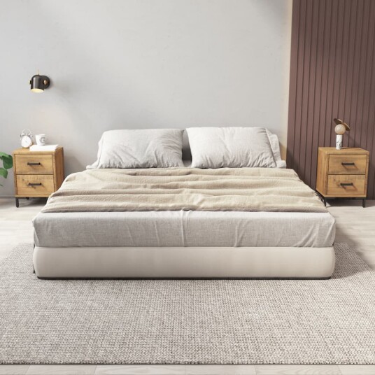 vidaXL Nattbord 2 stk 36x30x45 cm heltre furu