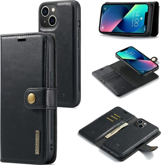 DG Ming avtakbar lommebok (iPhone 15) Svart