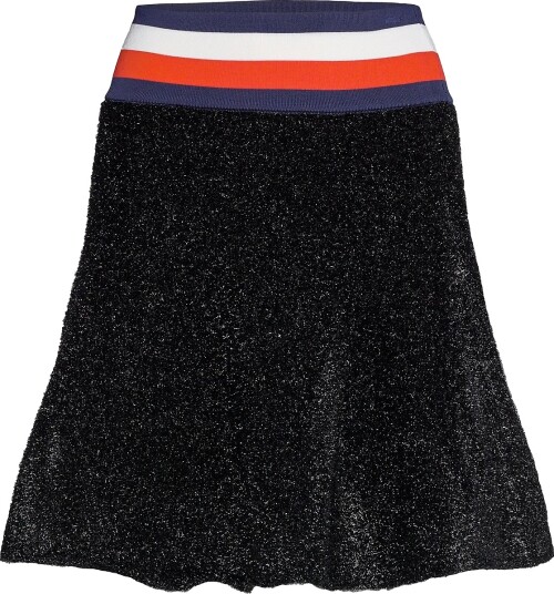 Tommy Hilfiger Lurex Flare Skirt Black S