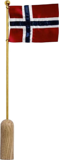Andersen - Norsk bordflagg 40 cm stang Andersen - Norsk bordflagg 40 cm stang