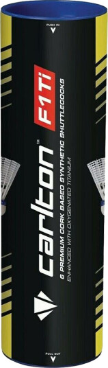 Carlton F1 Ti White/Cork Bas, Badmintonballer