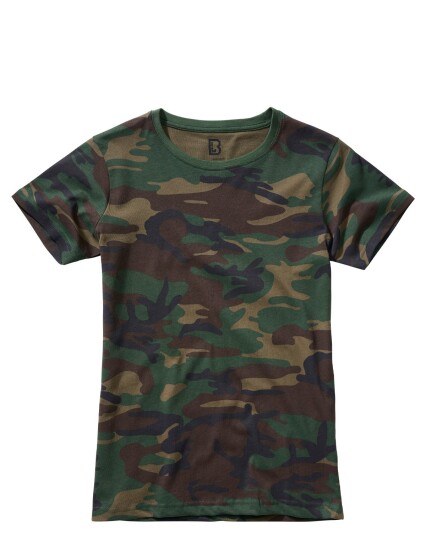 Brandit kortärmad t-shirt för kvinnor Grønn, Brun Brandit kortärmad t-shirt för kvinnor Grønn, Brun