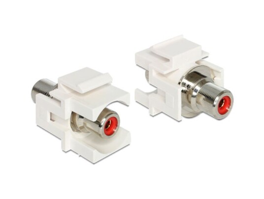 Keystone RCA-modul rød RøD
