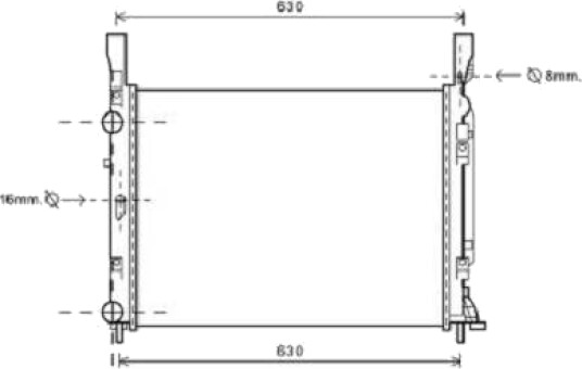 DIEDERICHS DCM2958 Radiator motorkjøling
