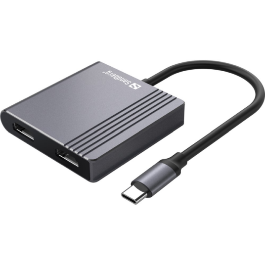 Sandberg USB C Dock Koble To Skjermer Samtidig SDG136 44 1 Eske 