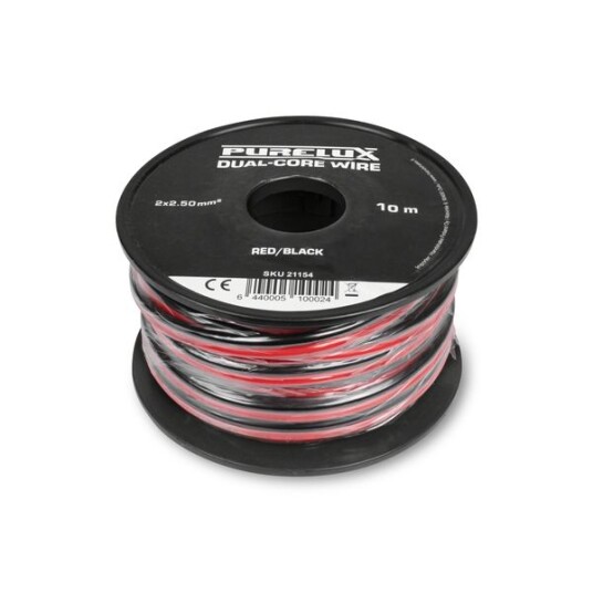 Strømkabel PURELUX Dual Core Wire 2,50 mm² / 10 m