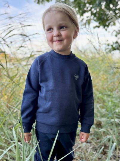 Hummel x DressMyKid Solid Bumble joggedress-sett, Dress Blues (122) 122