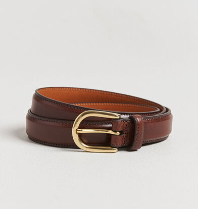 Kamakura Shirts Vintage Ivy Horseshoe Buckle Belt Brown