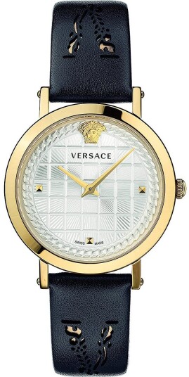 Versace Dameklokke VELV00420 Medusa Sølvfarget/Lær Ø37 mm