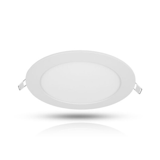 Downlight AGGE Round Flood White   IP44 / CCT / Dimbar 12W / 170 mm