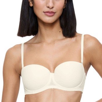 Triumph BH Signature Sheer Wired Balconette Bra Elfenben D 85 Dame