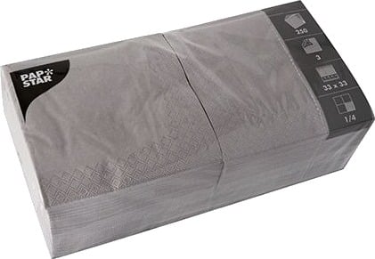 Papstar 87448 Grå Tørkepapir Monokromatisk 46 G/M² 330 Mm 330 Mm