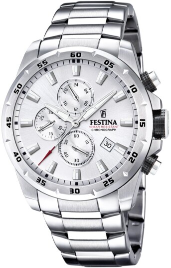 Festina Herreklokke F20463 1 Sport Sølvfarget/Stål Ø45 mm Festina Herreklokke F20463 1 Sport Sølvfarget/Stål Ø45 mm