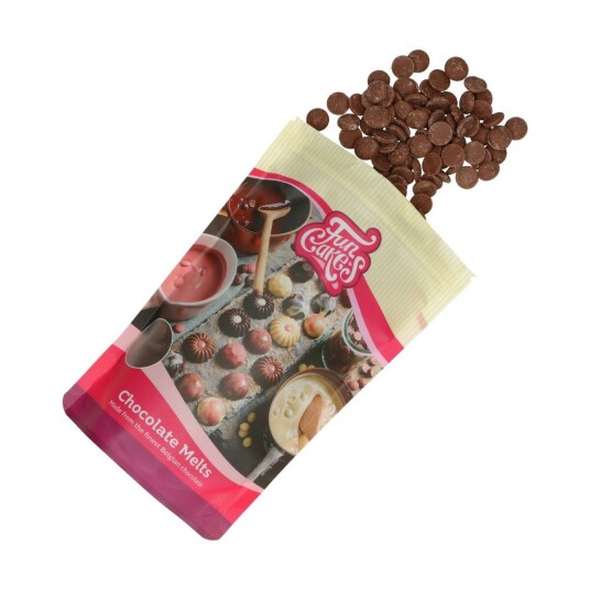 Funcakes Sjokolade Melts Melkesjokolade 350g 