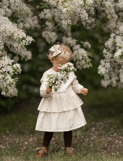 Hanevild Else Dress Cream 110/116
