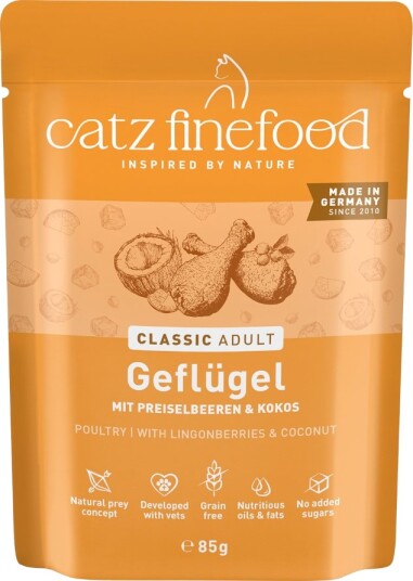 Catz Finefood Våtfôr Fjærkre 8 X 85 G