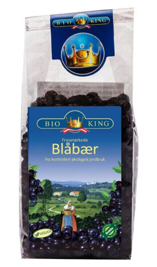 BioKing Frysetørket Blåbær BioKing Frysetørket Blåbær
