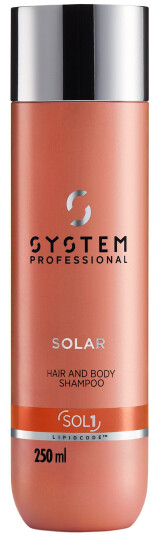 System Professional Solar Shampoo 250ml - Fuktgivende og Beskyttende for Alle Hårtyper