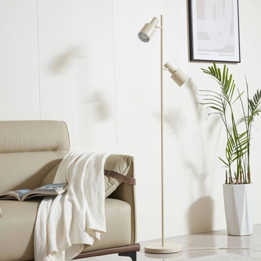 Lindby gulvlampe Ovelia beige