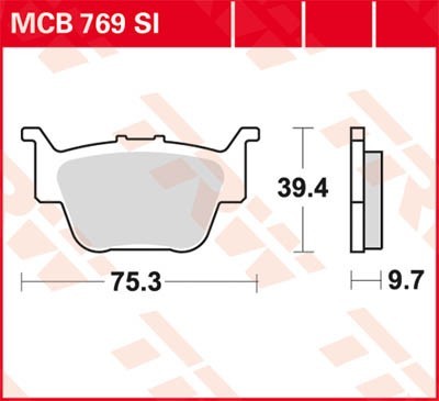 Bremseklosser sett TRW MCB769SI