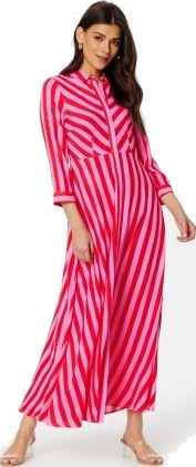 YAS Yassavanna Long Shirt Dress Cyclamen S