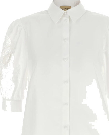 Valentino Garavani Dame Bluser & Skjorter Hvit 2XS, Valentino Garavani Dame Bluser & Skjorter Hvit 2XS,