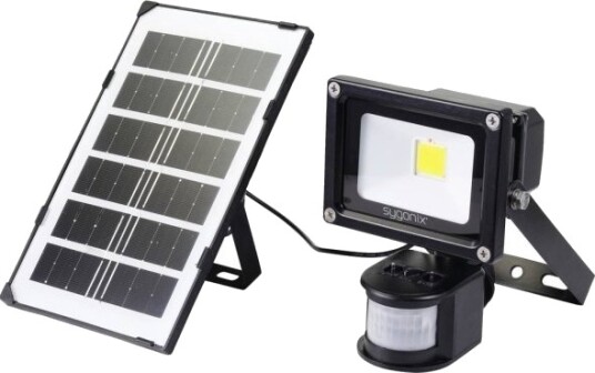 Sygonix Sy 5461108 Solcelle Spotlys Med Bevegelsessensor 10 W Nøytralhvit
