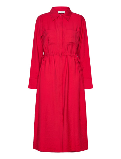 NORR Bambo Shirt Dress - Red - 34 NORR Bambo Shirt Dress - Red - 34