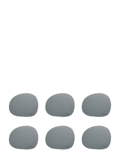 Aida Raw Silicone - Soft Surface Coaster - Grey - Grey - ONE SIZE