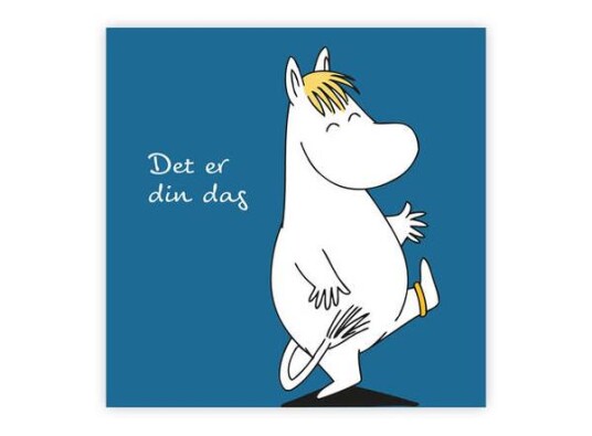 Mummi dobbeltkort 12cm det er din dag blå