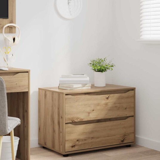Oppbevaringsskap Artisan Eik 80 x 48 x 57 cm Konstruert tre