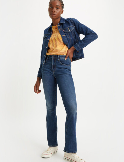Levi"s® 725 High Rise Bootcut Blue Wav - Blue - 30 x 34 Levi"s® 725 High Rise Bootcut Blue Wav - Blue - 30 x 34