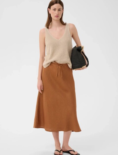 Part Two Bernadinapw Skirt Orange 42
