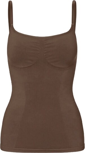 LYKKELAND ateliér Second Skin Cami Top Chocolate CHOCOLATE 34 36