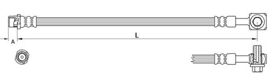 Bremseslange METZGER 4111625