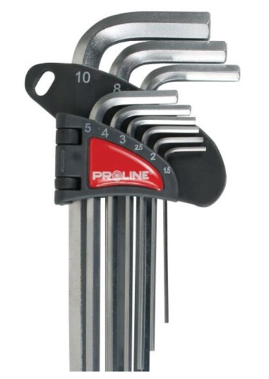 Proline Sett Med Sekskantnøkler Type L 1,5-10Mm 9 Stk. (48319)