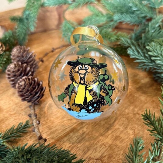 Flåklypa Julekule Ludvig glass Ø8