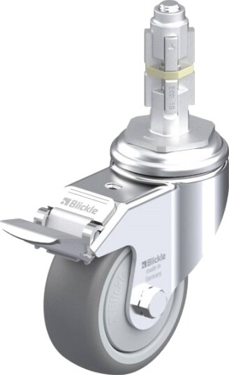 Blickle 737115 Lkra-Tpa 80Kf-11-Fi-E13 Styrehjul Med Brems, Hjuldiameter 80 Mm, Bæreevne (Maks.) 100 Kg, 1 Stk