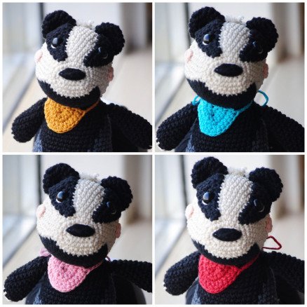 Gregers Grevling av Rito Krea Bamse Hekleoppskrift 15 cm Gregers Grevling av Rito Krea Bamse Hekleoppskrift 15 cm