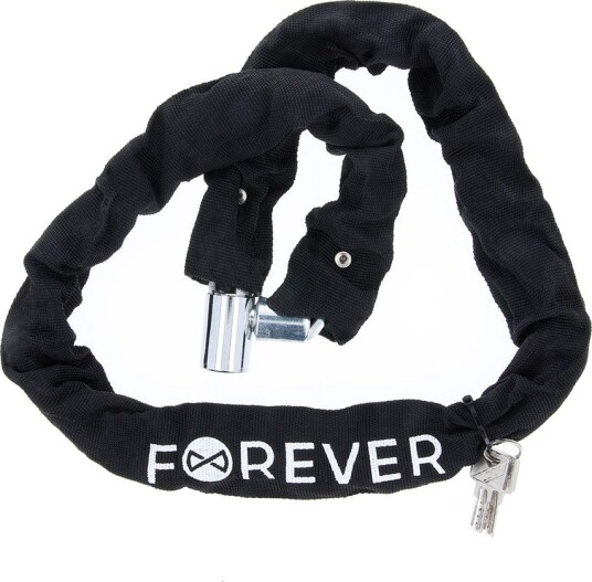 Sykkellås Forever CHL-106 Sykkelkjettinglås med nøkkel 1,06 m