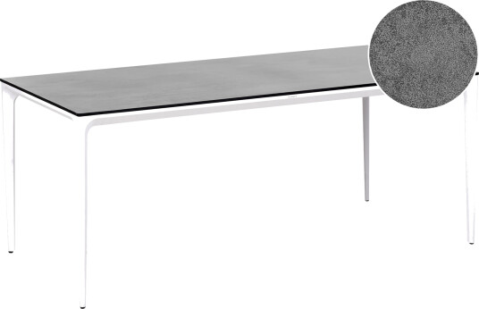 Spisebord utendørs Sovareto 90x180 cm steineffekt   Grå